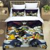 3D Printed Cartoon Gundam 2/3Piece Bedding Set: Duvet cover set suitable for adult boys and girls bedroom décor, children's gift