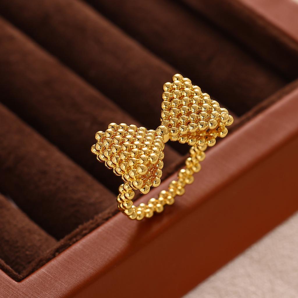 Trendy Gold Silvery Color Spider Bow Heart Rings For Women Elegant 2026 Anillos Gothic Punk Jewelry Aesthetic Accessories Gift