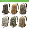 50L Molle Camo Tático Militar Do Exército Mochila À Prova D 'Água Caminhadas Caça Turista Esporte Ao Ar Livre Bolsa