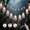 Luminous Halloween LED Ghost String Lights for Spooky Atmosphere Decoration