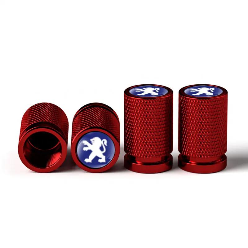 4pcs Car Wheel Tire Valve Caps Stem Covers for Peugeot 306 307 308 2008 m 3008 4008 508 406 407 408 206 207 208 208XS Decoration
