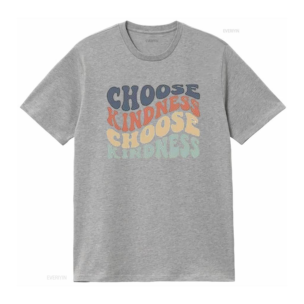 Womens Choose Kindness T Shirt Expression PrinT Casual  Tops vintage Washed fashion homme streetwear Slightly designer clothes