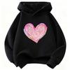 Artistic Love Heart Colorful Design Hoodiesweatshirt Hoody For Boys Girls Casual Hoodies Graphic Clothes Mickey  Boys And Girls