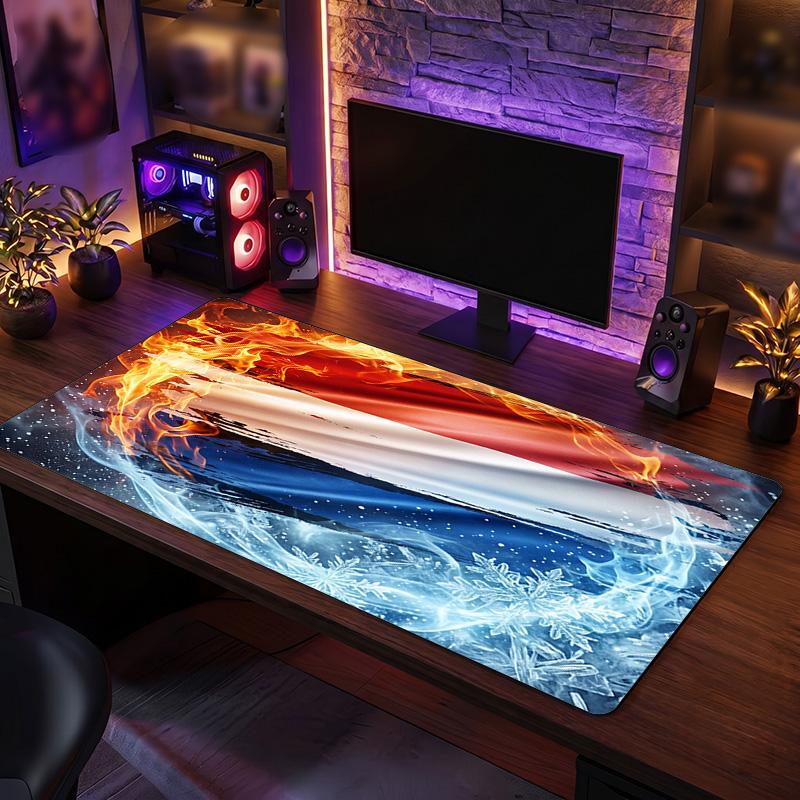 Netherlands Football Crest Mouse Pad, Extended Non Slip Rubber Desk Mat for Gaming Office Laptop Fan Gift