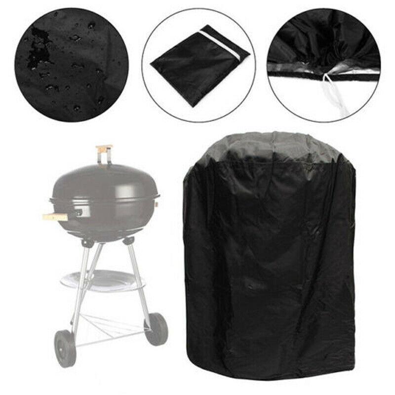 70x70CM Outdoor Wild Blow Barbecue Cover Circular Waterproof Barbecue Cover Outdoor Dust Prevention Barbecue Protection