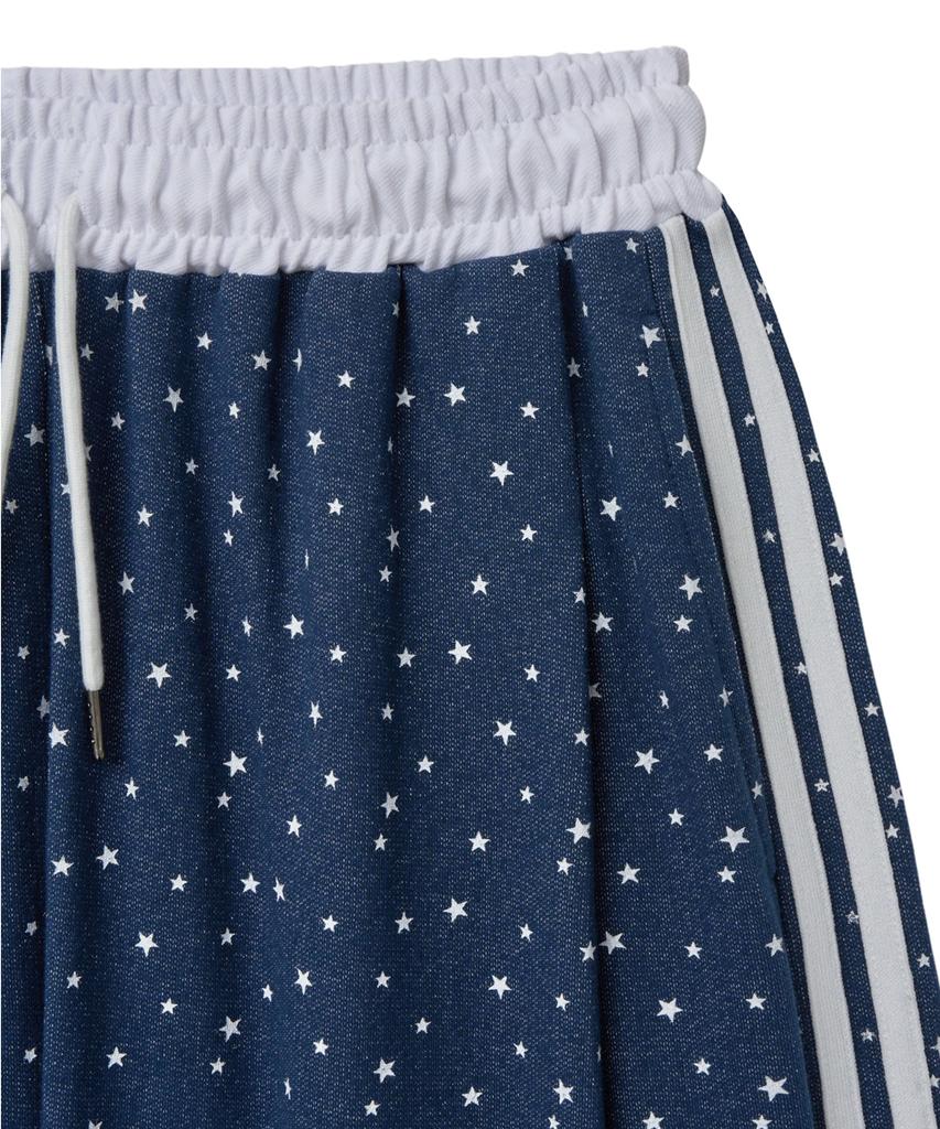 Geuleigaijeukeulleob Star Deco Cotton Track Pants Blue