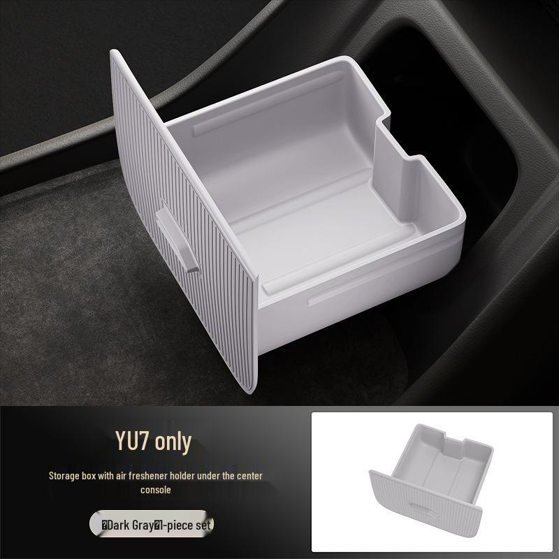 Yu7 Center Console Fragrance Holder, Anti-Shake Silicone Storage Box for Screen's Rear.