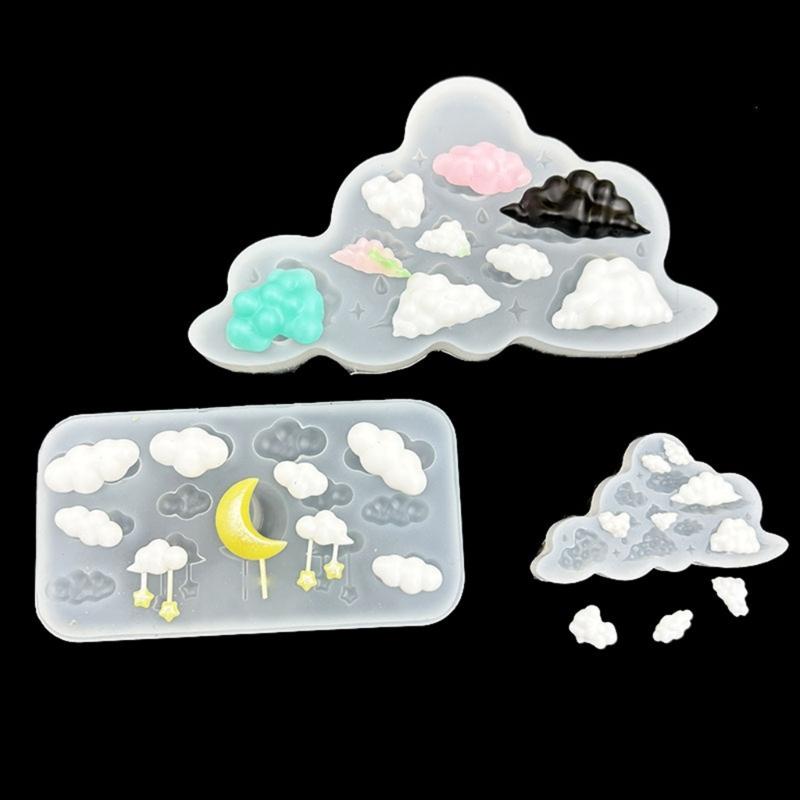 Silikonowa forma w kształcie chmurki klasy spożywczej Materiały do wyrobu biżuterii Idealna do ręcznie robionych kolczyków Breloczków i Małych Dekoracji