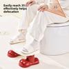 Sturdy Toilet Stool Plastic Poop Stool Comfortable Anti-Slip Seat Stool  Elderly