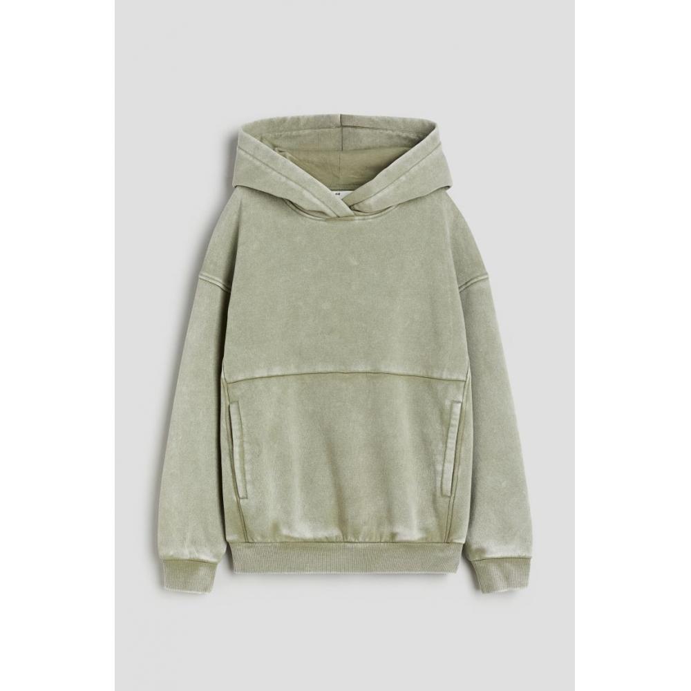 

HM Oversized худи с эффектом потертости, цвет хаки, зеленый