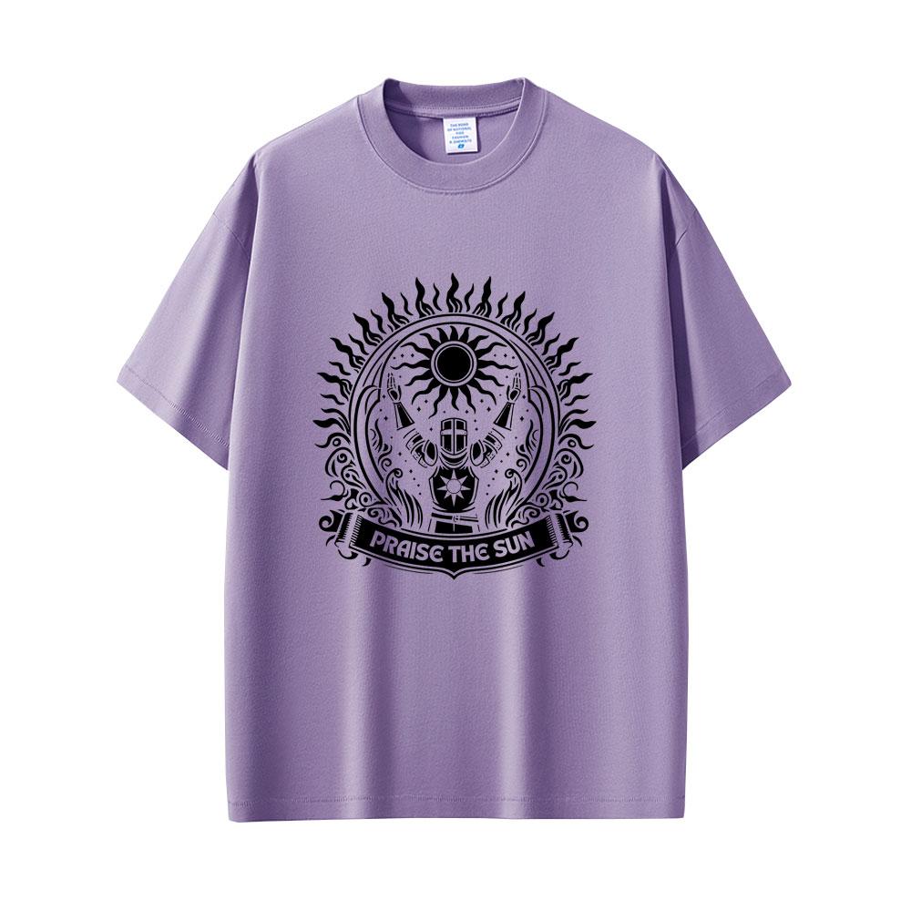 Dark Souls Praise The Sun Tshirt Men Women Fashion Gothic Rock Tshirts Mens 100 Cotton Vintage T Shirt Game Lovers Fans Gift
