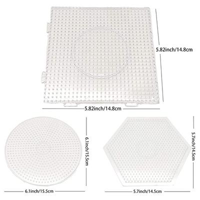 Yant Jouet 5mm Hama Beads Pegboard Transparent Template Board Circular Square Tool DIY Figure Material Board Perler Beads