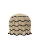 Bajal Va Label Wave Line Beanie Beige