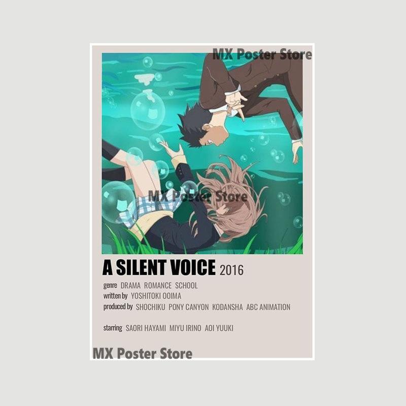 Demon Slayer White Paper Poster Classic Japan Anime Series Art Cartoon Painting Sticker for Home Bar Art Wall Decorative Mural