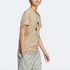 Adidas Originals Trefoil Cartoon Character Print Round Neck Short Sleeve T-Shirt Women Tops Khaki-Brown HR3473