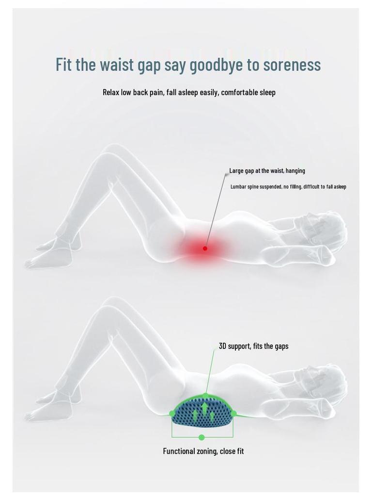 Memory Foam Lumbar Support Cushion for Sofa, Car, and Office