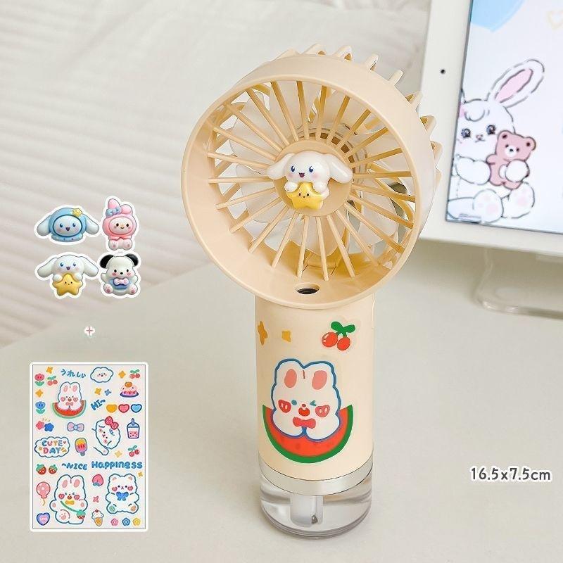 Upgraded Portable Misting Fan, Handheld Personal Mister Fan, Battery Operated Spray Water Mist Fan For Makeup, Travel, Outdoors