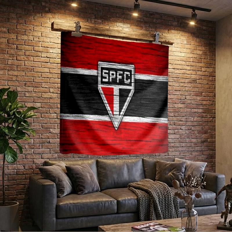1PC Sc Internacional Crest Tapestry, Unique Design Tapestry, Wall Decor for Bedroom,Livingroom, Playroom,Heartwarming Fan Holiday Gifts