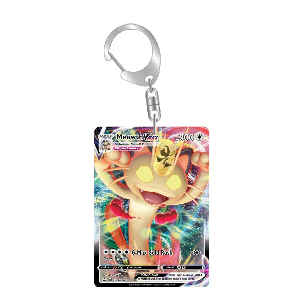 Anime Acrylic Keychain for Diancie Gardevoir Leafeon Milotic Eevee Evolutions Team Rocket Card Key Ring Self-Made Bag Pendant