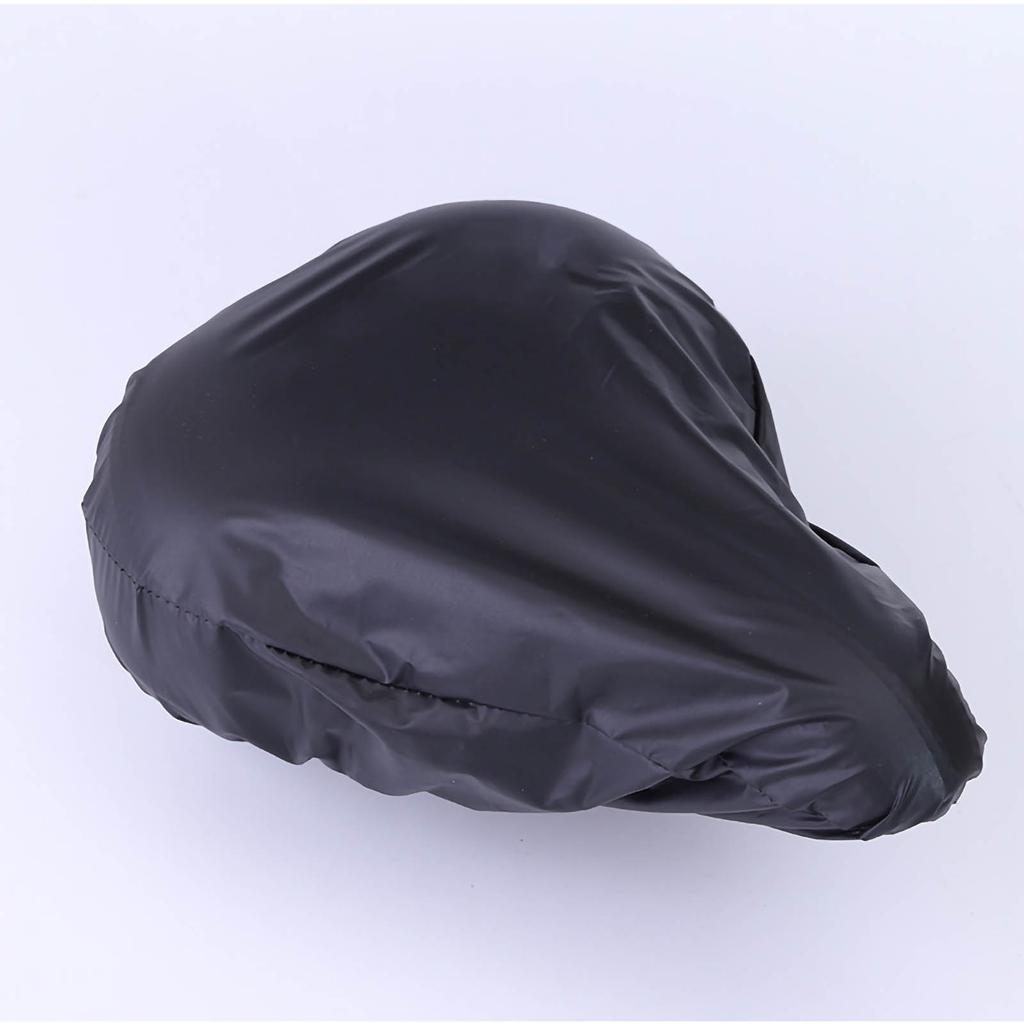 Outdoor Bicycle Seat Rain Cover Reusable Mountain Bike Waterproof Saddles Cover for Cycling Black