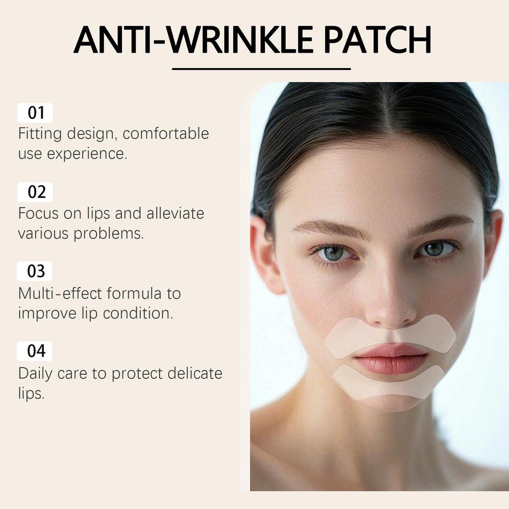 EELHOE Lippenpflege-Patches Feuchtigkeitsspendend und Nährend Lippenbereich Hydratation Peeling & Anti-Falten-Patches Für Lippen