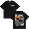 Rapper Estopa 1999 Tour Grafické Trička Pánské Dámské Móda Hip Hop High Street Tričko Letní Topy Oversized Tričko Streetwear