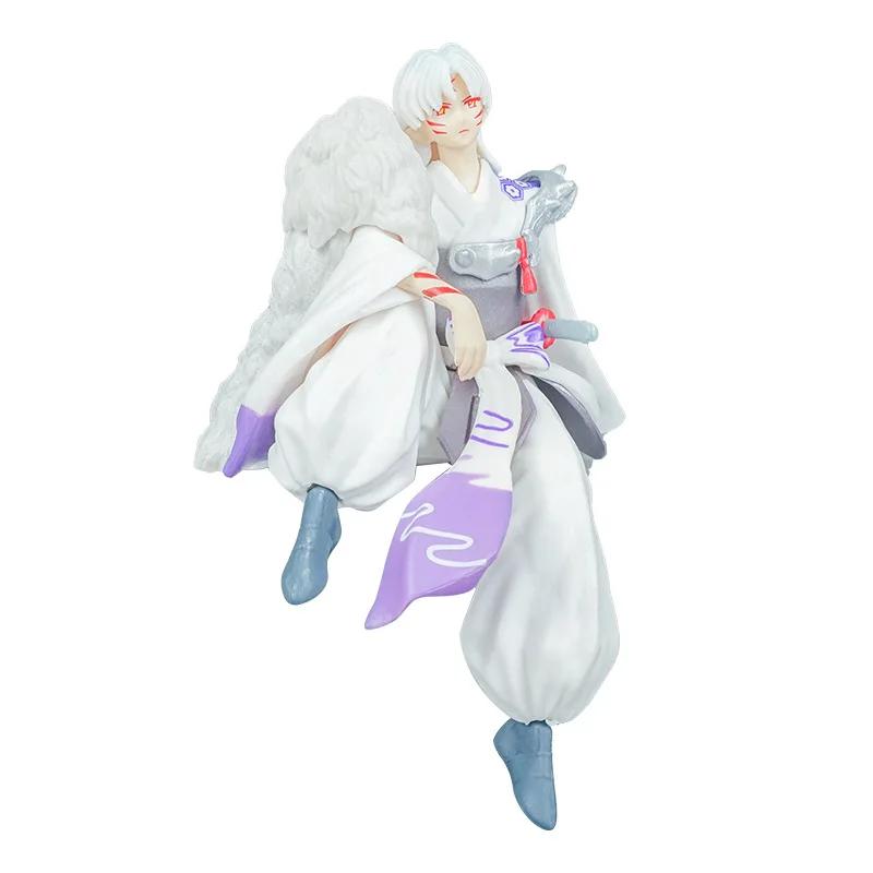 Anime Inuyasha Sesshoumaru Decoration Ornaments Action Figure Collection Model Toy Children Birthday Toys Christmas Gif for Poseable Articulated Scale