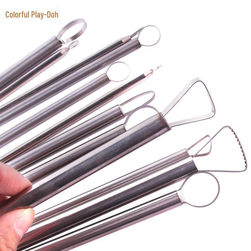 12-Piece Stainless Steel Clay Sculpting and Trimming Tool Set