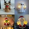 Christmas Ghost Resin Wall Light With Glowing Middle Finger For Holiday Decor And Gifting