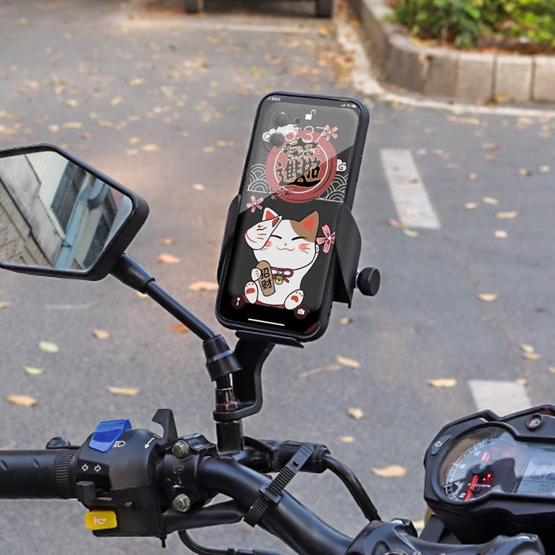 Aluminum Alloy 360 Rotation Bike Mobile Phone Holder Motorbike Phone Mount  Motorcycle Phone Holder
