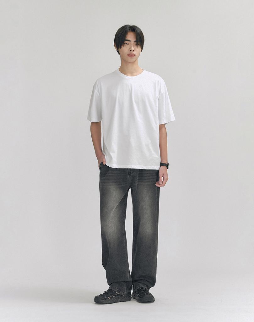 WORK ON BODY OFF [2 Pack] Aquavit Cooling Solid Oversized Short Sleeve T-Shirt