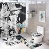 Anime Character Printed Shower Curtain Modern Non-Slip Carpet Shower Curtain Waterproof Polyester Home Decor 180