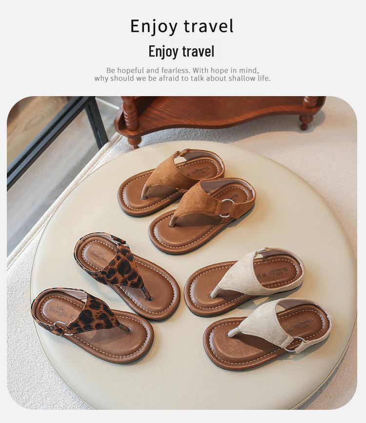 2026 Sommer Mädchen Flip-Flops im koreanischen Stil - Zehentrenner Sandalen für den Außenbereich Strandurlaub