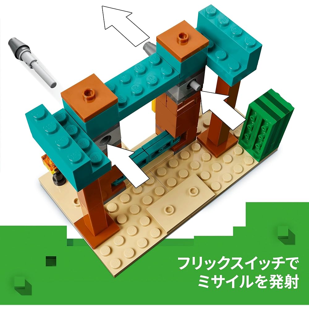 LEGO Minecraft Desert Patrol Set 21267 with Villager Figure, Building Blocks Toy for Kids Ages 7-9