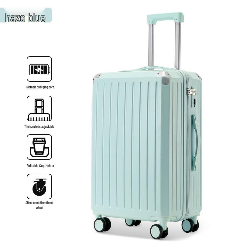 Mother-Daughter Set: Universal Wheel Travel Suitcase with 28-Inch & 20-Inch Trolley Cases, Large Capacity, with Security Code Lock
