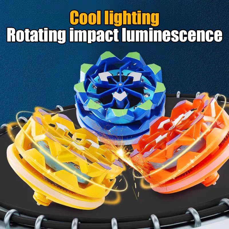 1 Stück Kreativität Stressabbau Reibungsbeschleunigung Kollision Aufleuchten Funken Drehend Teenager Handkreisel Kindergeschenk