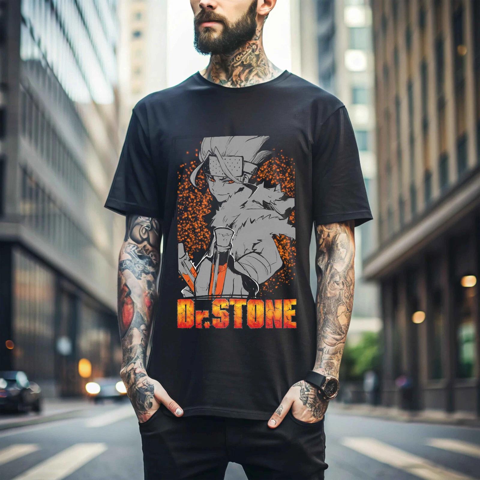 МУЖСКОЙ ЖЕНСКИЙ Доктор. Каменная футболка Сэнку Исигами Рюсуй Асагири Сэйю Винтажная футболка Подарок 150 3XL