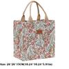 Aesthetic Floral Print Lunch Bag Insulated Large Capacity Lunch Bag Thermal Cooler Handbag For School Work Travel Picnic
