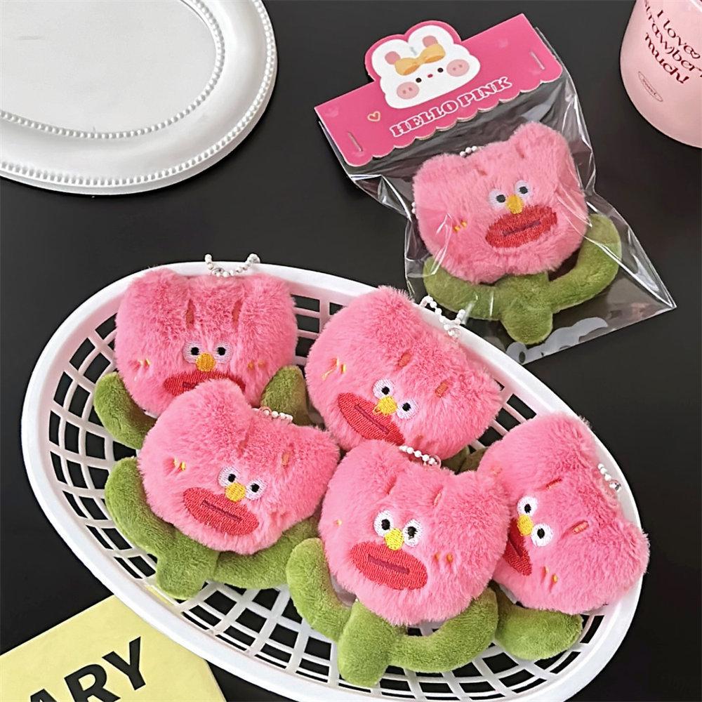 Adorable Plush Ugly Ugly Doll Pendant Pendant Girls Backpack Decorative Pendant Flower Doll Keychain great for daily use