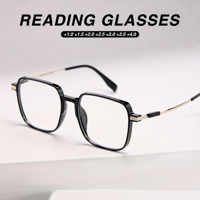 3 Pairs of Women's Reading Glasses+1.00 To+4.00 Large Rectangular Frame Stylish and Comfortable for Daily Wear
