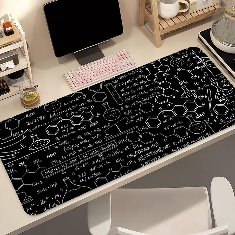 Mouse Pad Geometric Science Math Formula Extended Mouse Mat Computer Keyboard Pad Desk Mat With NonSlip Base And Stitched Edge
