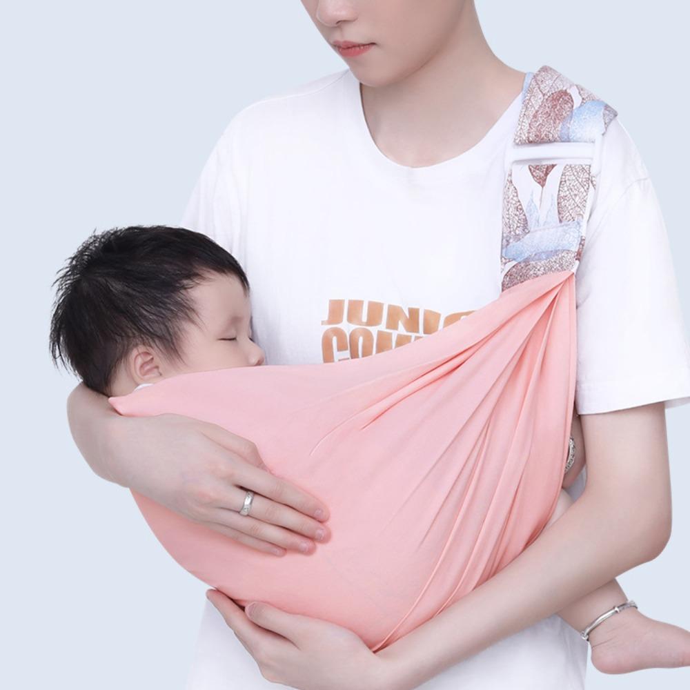 

Newborn Front Holding Baby Wrap Carrier Infant Kangaroo Bag Newborn Sling Wrap Breastfeeding рожевий