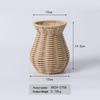 Hand-Woven Rattan Vase: Creative Decoration for Living Room, Cabinet, Dried Flowers, and Crafts