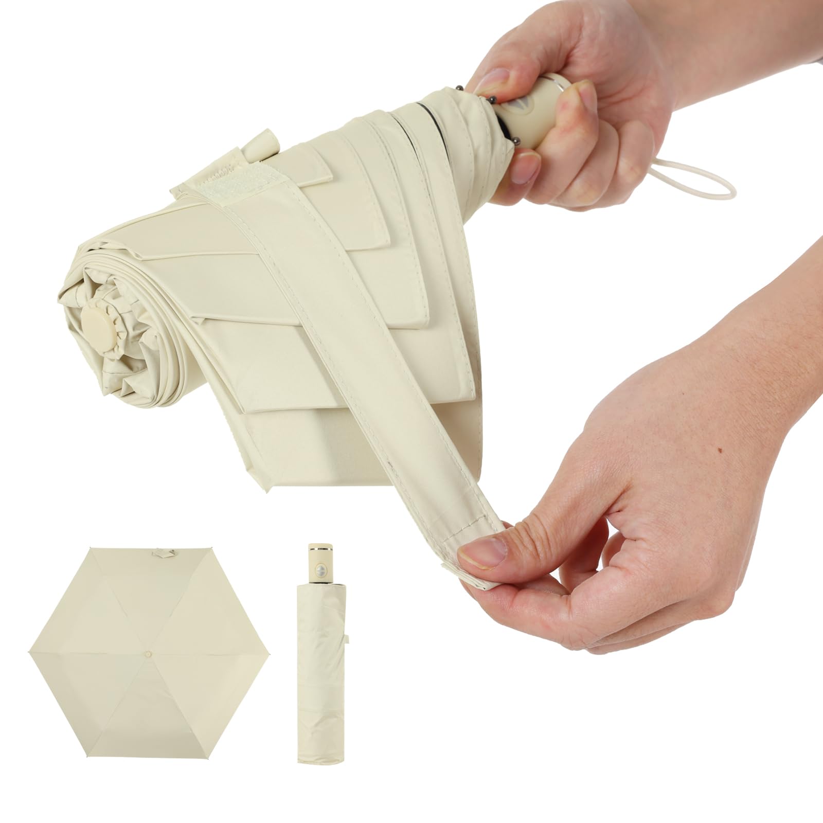 

Folding Shape Fully UV Automatic Suitable for Both Sunny and Rainy Days [RUBKA] 3-Second Umbrella, Memory, Lightweight, Shade, Protection, Open/Close,