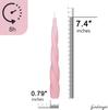 Spiral Taper Candle Short Candlesticks,4pcs Pink Tapered Candles Blend Twist Candles for Home Décor Weddings Festive Gifts