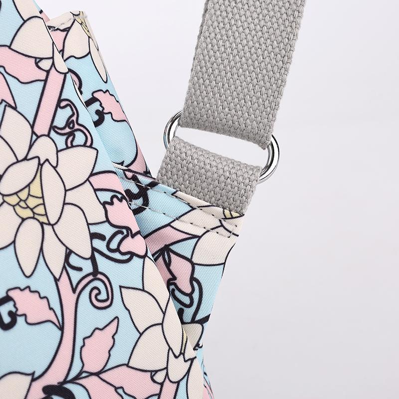 Printed Nylon Backpack Lightweight Travel Backpack