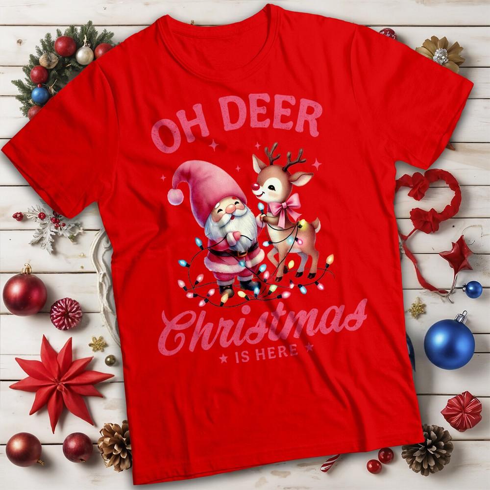 Funny Unisexs and Unisexs Santa Reindeer Christmas TShirt Tee MC a S