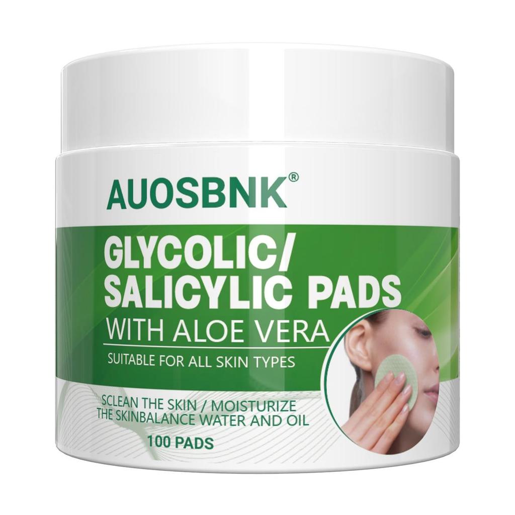 Aloe Salicylic Acid Pads For Face, Exfoliating Pads For Acne Prone & Oily Skin, Gently Cleanses To Prevent Breakouts  And Blackhead Removal-60Pcs