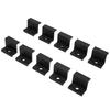 10pcs PV Solar Panel Mount End Clamp Aluminum Alloy 30/32/35/40mm For Frame Resistance PV Clamp Solar Power Parts Accessories