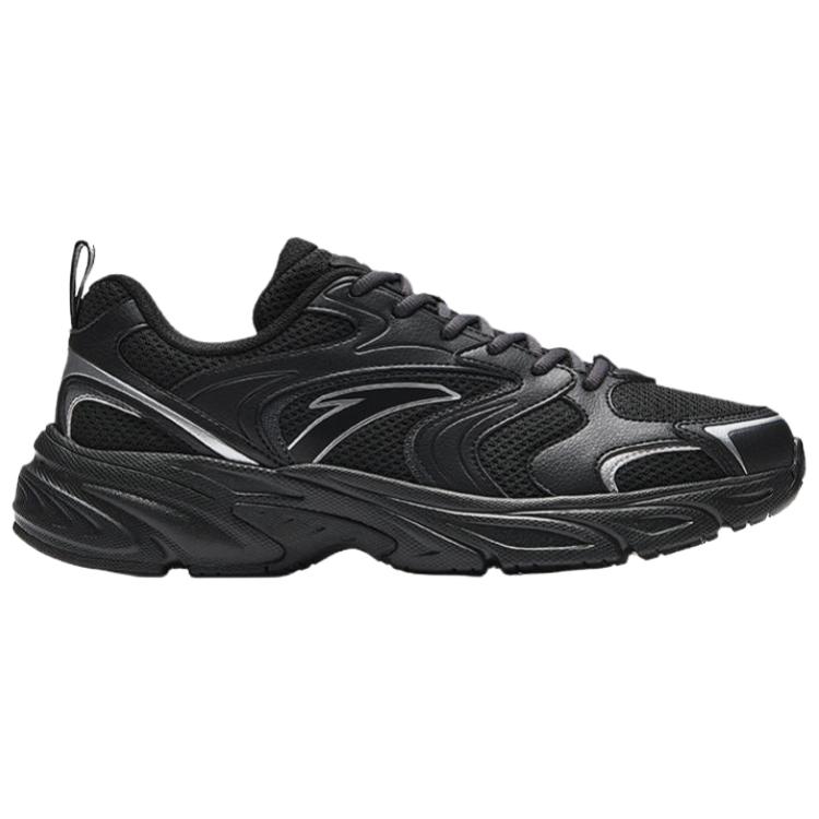 Anta OG800 Retro Fashion Non-Slip Wear-Resistant Breathable Low-Top Casual Running Shoes Men sneaker Black 912538821-4